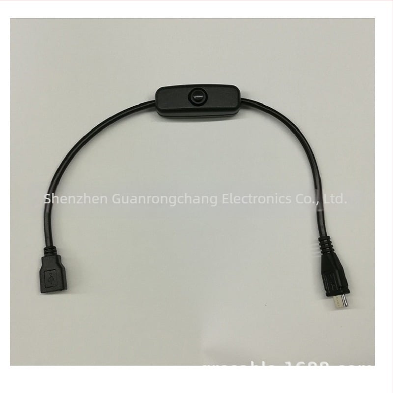 Micro USB produžni kabel s muškim i ženskim konektorima, 501 prekidač, napajanje za Raspberry Pi, bakreni vodiči 2A