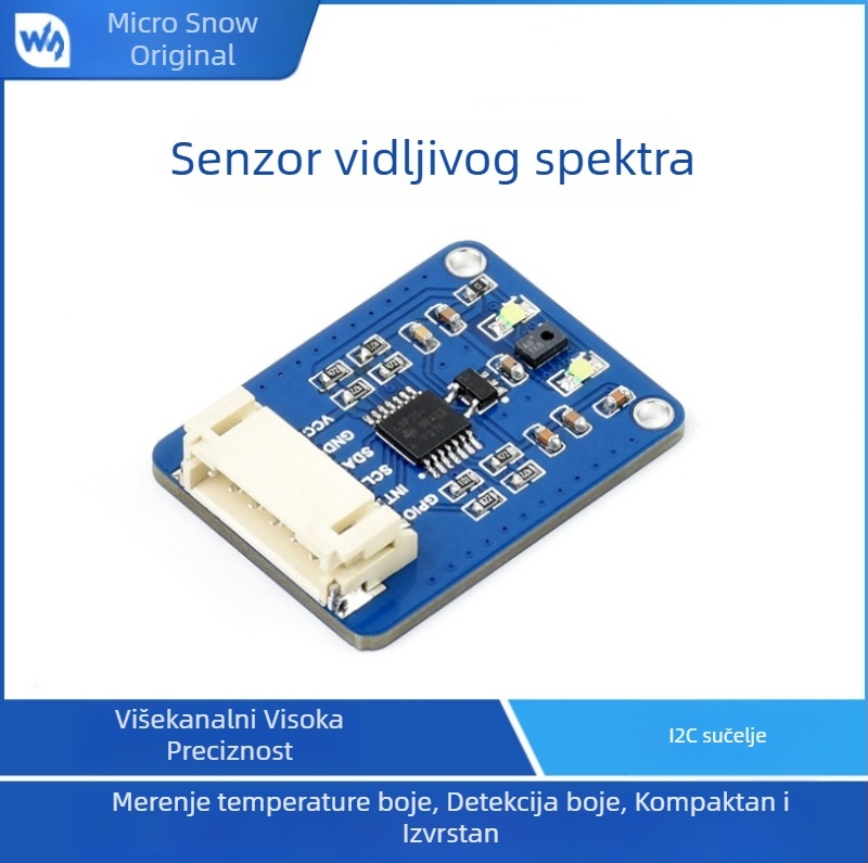 AS7341 senzor vidljivog spektra za Raspberry Pi 4, Light Snow, višekanalno visoko precizno I2C sučelje