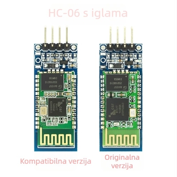 Bežični Bluetooth modul za serijski port s prozirnim prijenosom HC-06 u režimu Slave