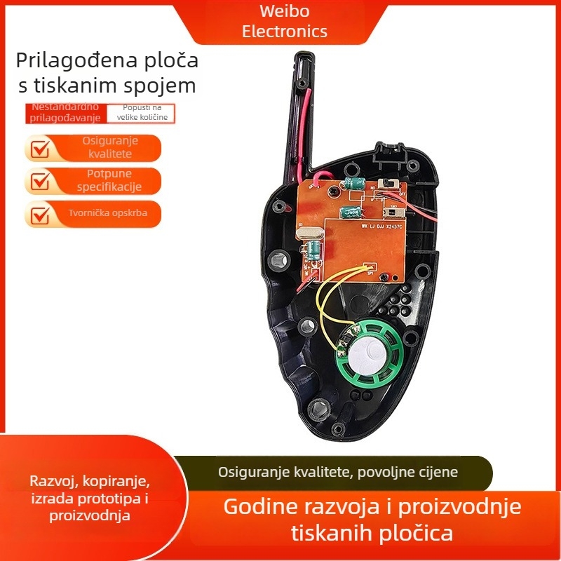 2,4G modul za dječji Walkie-Talkie – PCBA rješenje, prilagođena elektronička pločica
