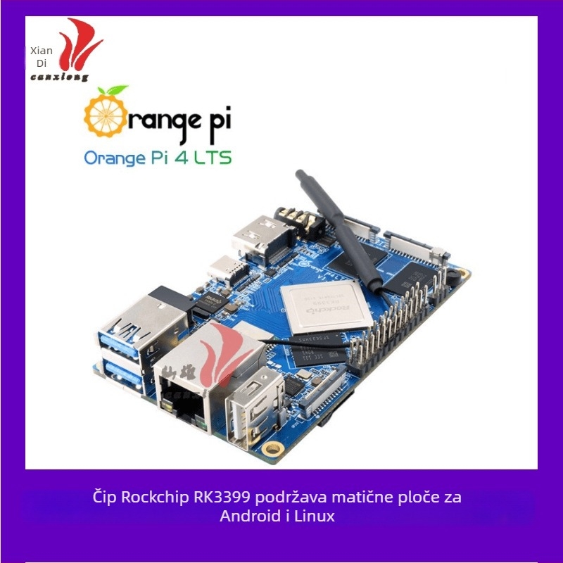 OrangePi4 LTS Rockchip RK3399 Android/Linux matična ploča, 4 GB RAM, 16 GB memorije, nadmašuje Raspberry Pi