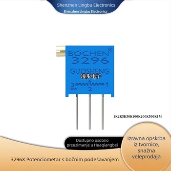 3296X103 10K bočno podesivi višestruko okretni potenciometar 1K 2K 5K 50K 100K 200K 500K 1M