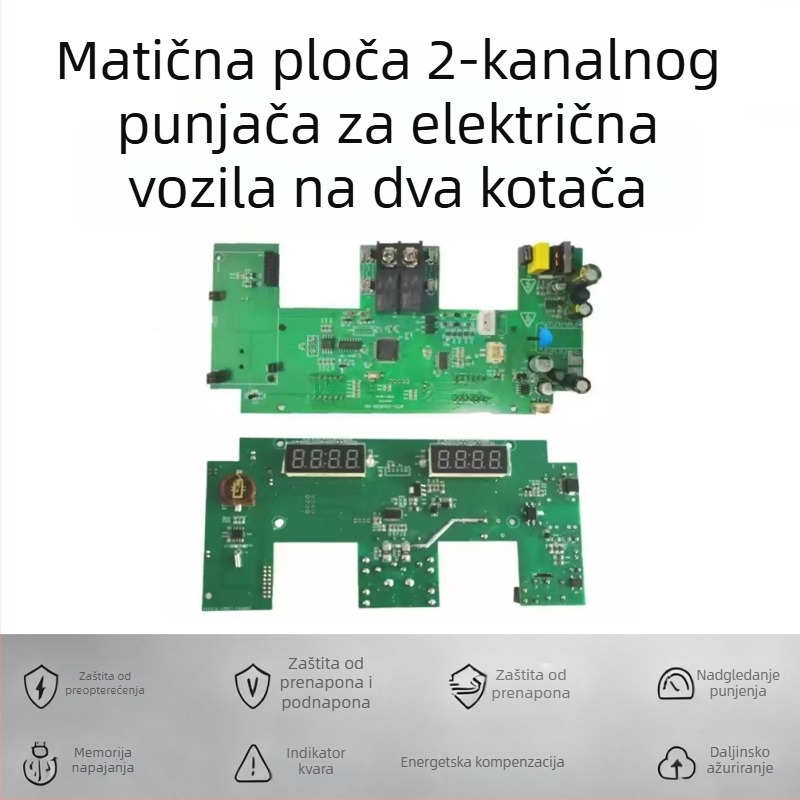 Automatska glavna ploča stanice za punjenje dvokotačnog električnog vozila s dvostrukim PCB sklopom (PCBA)