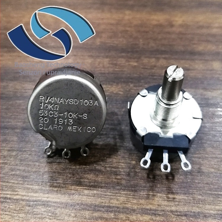 RV4LAYSA103A okretni potenciometar, 2W, 10kΩ, montaža na panel, karbonski film