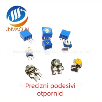 RM065 plavo-bijeli horizontalni podešavajući otpor/trim potenciometar WH06-2