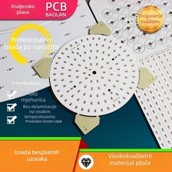 Prilagođena PCB ploča s aluminijskim substratom za LED rasvjetu – stakloplastična pločica, LED ploča na aluminijskom substratu, napojna pločica