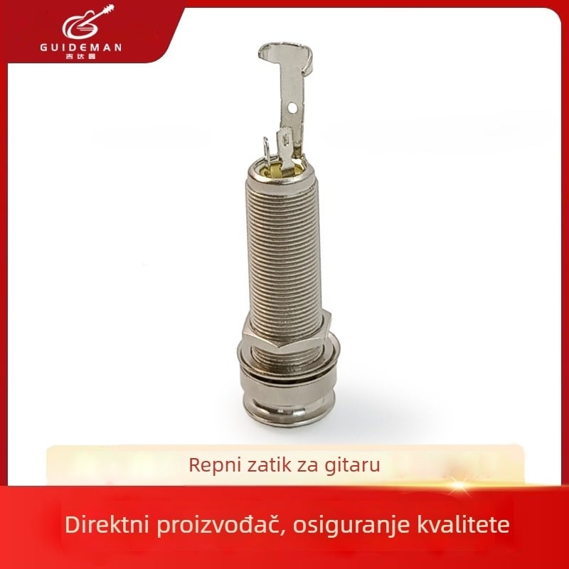 6,35 mm gitarni tailpiece pickup, metalna zvučna utičnica, tail jack za električnu gitaru