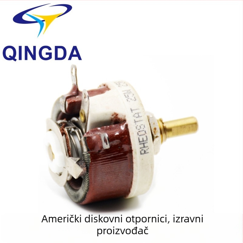 Crveni visokokvalitetni klizni disk potenciometar s podesivim otporom 25W 50W 100W 150W 300W 500W