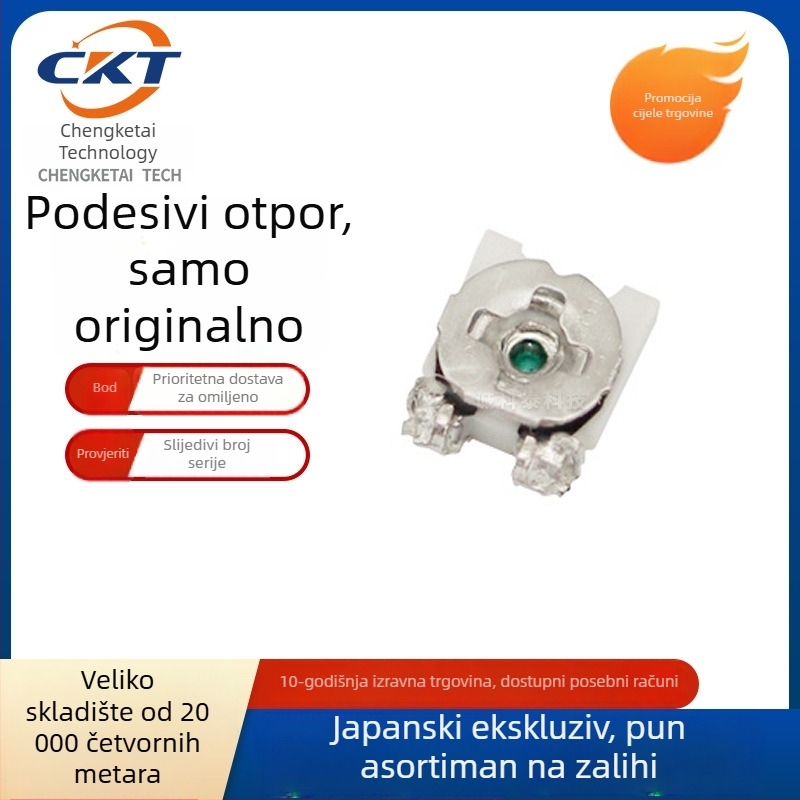 SMD podešavajući potenciometar EVM3ESX50B14, 3×3, 10 kΩ SX serija