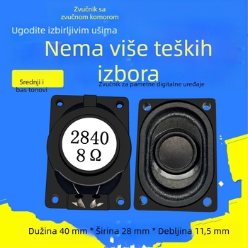 ERQU 2840 Ultra-tanki zvučnik, 8 Ω, 3 W, koaksijalni, puni opseg za prijenosna računala i digitalne uređaje