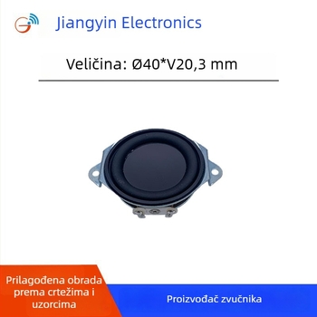 40 mm Bluetooth mali zvučnik s unutarnjim magnetom i nagnutom konstrukcijom, 16-žični, 4Ω 5W, vodootporan za vanjsku uporabu