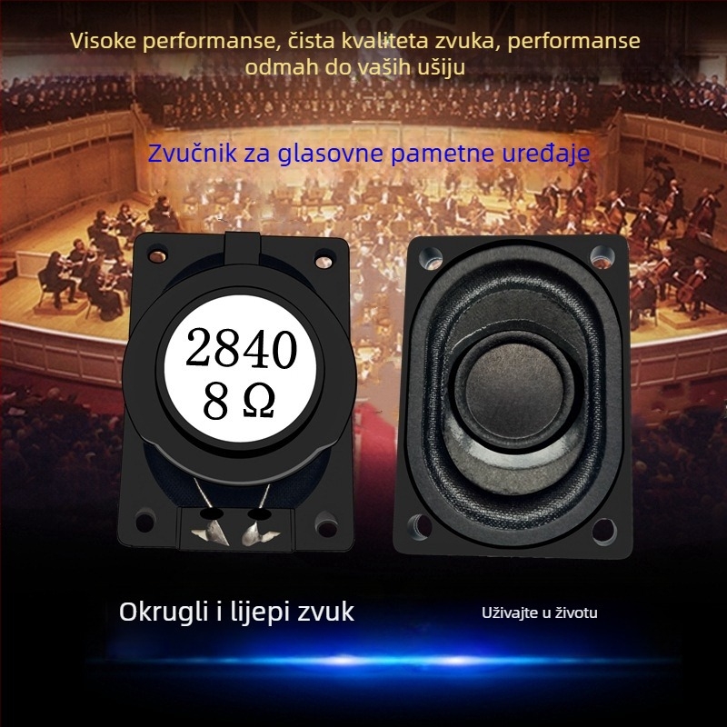 Jinggeyuan 2840 Ultra-tanki 8Ω 3W zvučnik za notebook s punim rasponom AI digitalni