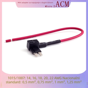 Micro2 Mini tap za automobilni osigurač s dugim nogama M2 - plug-in kućište osigurača