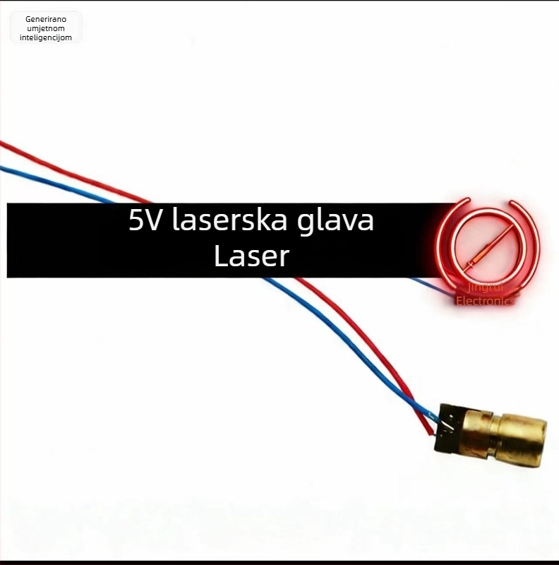 5V laserska glava, sekundarna cijev, bakrena poluvodička laserska cijev s točkastim uzorkom, vanjski promjer 6 mm