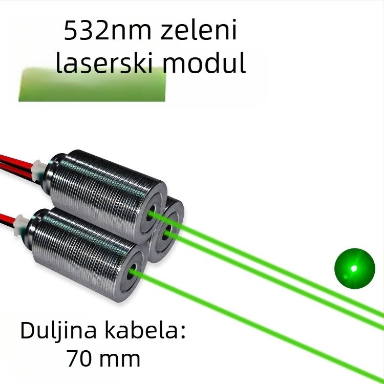 532 nm zeleni laserski modul za ambijentalno osvjetljenje, svjetlo zvijezdnog neba, pozornice osvjetljenje, modul laserske glave