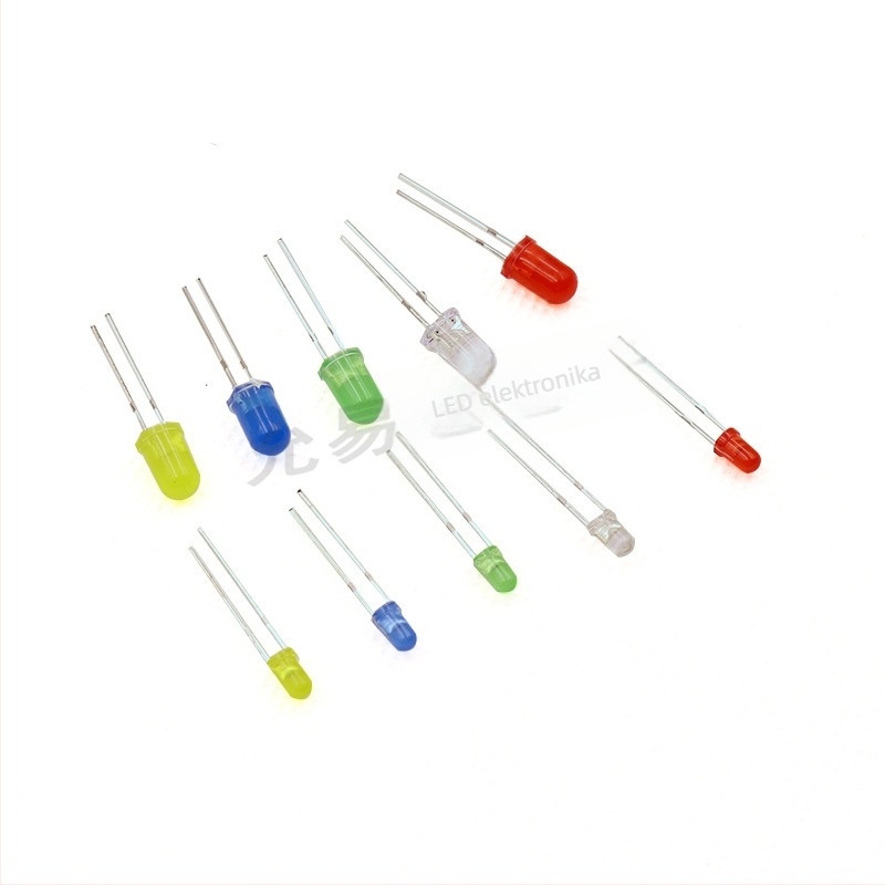 Set LED perlica, 200 kom, LED dioda 3 mm i 5 mm, 5 boja (crvena, zelena, plava, žuta, bijela)