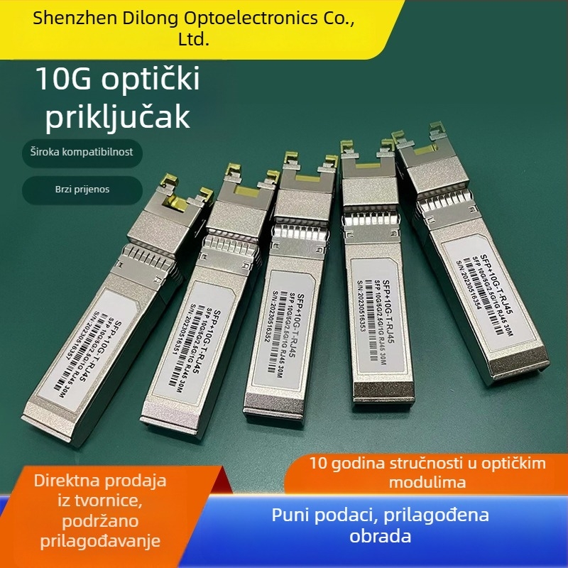 SFP optičko-električni modul, 10G/5G/2.5G/1G, RJ45, 30 m, kompatibilan s Huawei H3C