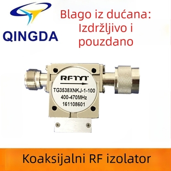 Koaksijalni izolator s dvostrukim spojem za 400–430 MHz, UHF RF/mikrovalne komponente za emitiranje i televiziju