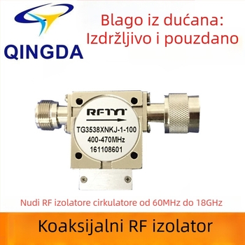 Koaksijalni izolator s dvostrukim spojem za 400–430 MHz, UHF RF/mikrovalne komponente za emitiranje i televiziju