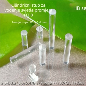 Prozirni LED cilindrični vodič svjetla – stupac za signalizaciju, 2.8 mm