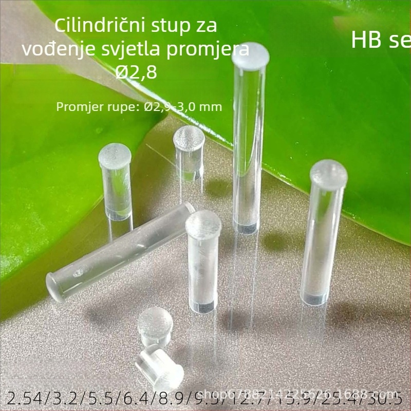 Prozirni LED cilindrični vodič svjetla – stupac za signalizaciju, 2.8 mm