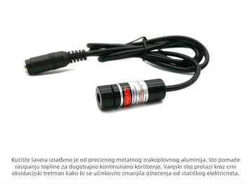 12 mm promjera točkastog pozicioniranja – indikator svjetla za preciznu strojnu opremu, crveni laserski indikator i točkast laserski emiter
