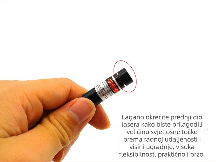 12 mm promjera točkastog pozicioniranja – indikator svjetla za preciznu strojnu opremu, crveni laserski indikator i točkast laserski emiter