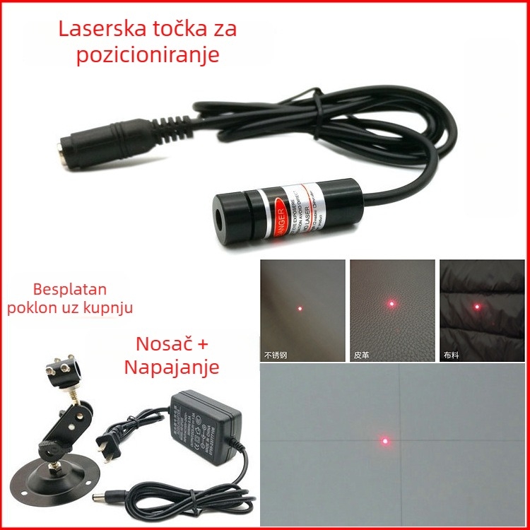 12 mm promjera točkastog pozicioniranja – indikator svjetla za preciznu strojnu opremu, crveni laserski indikator i točkast laserski emiter