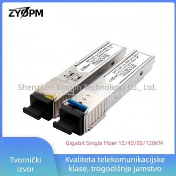 1.25G BIDI optički transiver, SC priključak, monomod, jedno vlakno, 10 km, kompatibilan s Huawei Ruijie SFP prekidačima