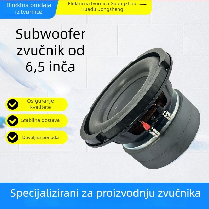 6,5 inčni vanjski vodootporni subwoofer s jakim magnetom i dubokim basom