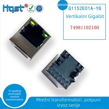 Gigabitni vertikalni RJ45 mrežni priključak HR935120A izolacijski filtar konektor G1152EA01A