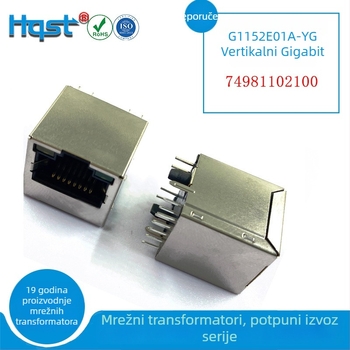 Gigabitni vertikalni RJ45 mrežni priključak HR935120A izolacijski filtar konektor G1152EA01A