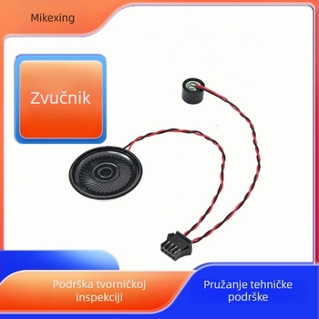 Prilagođeni auto audio zvučnik s metalnim kućištem, promjer 40 mm, unutarnji magnet, spojni kabeli, mali mikrofon tipa rog