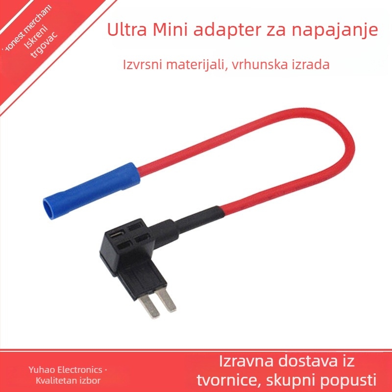 Držač osigurača za automobil s dugim nogama, ultra-kompaktan