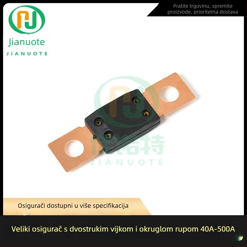 MEGA osigurač za automobil 30A-500A 32V, vijčani tip osigurača, veliki ravni priključak s kružnim otvorom