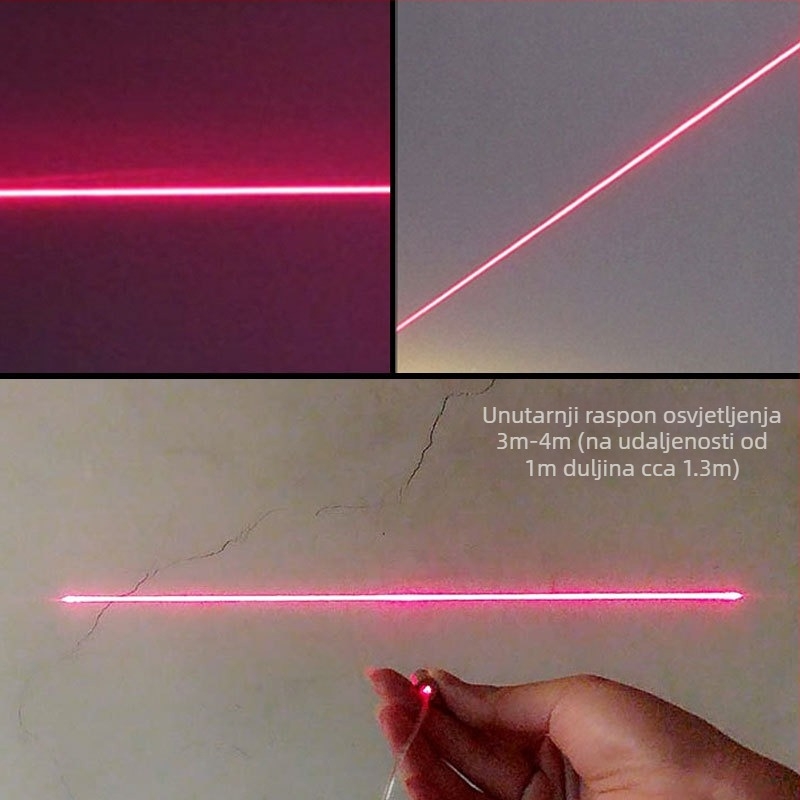 Laser modul s glavom crvene točkice, križasti pozicionirajući signal, 650 nm, 5 mW, napajanje 3-12 V