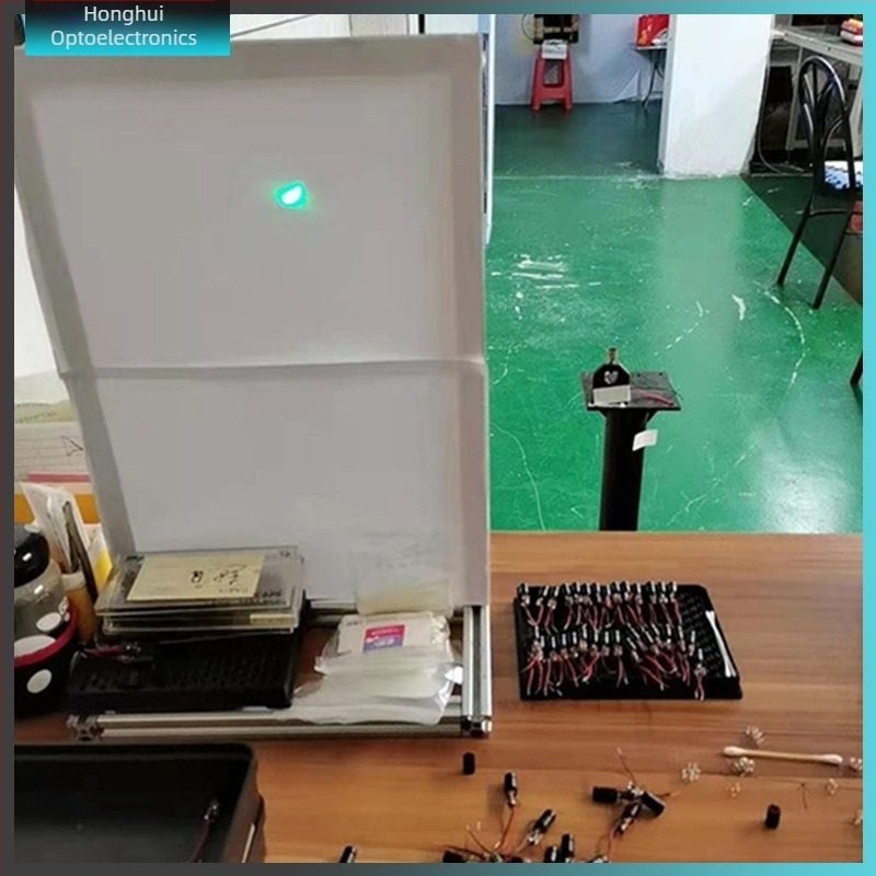 Laserski modul, 520 nm, 10 mW, 3 V, mali točkasti snop, uniforman, bez neželjenog svjetla, kontinuirani rad, za test koncentracije