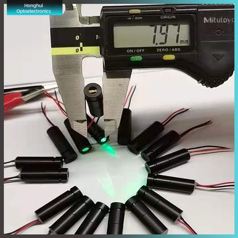 Laserski modul, 520 nm, 10 mW, 3 V, mali točkasti snop, uniforman, bez neželjenog svjetla, kontinuirani rad, za test koncentracije