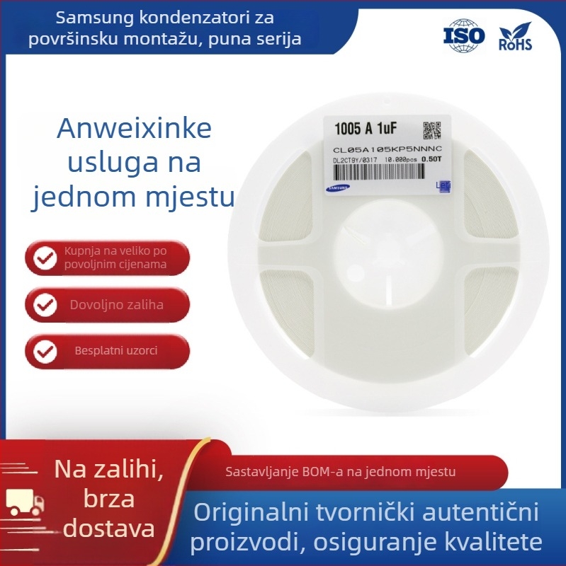 Samsung SMD kondenzatori 0402 104 105 475 X5R 100 nF 1 uF 4.7 uF 10 uF ±10%