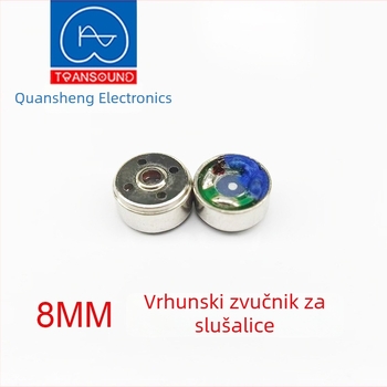 8 mm Bluetooth zvučnik za slušalice s PET membranom, cijeli raspon, kompaktni zvučni modul, visoka zvučna kvaliteta