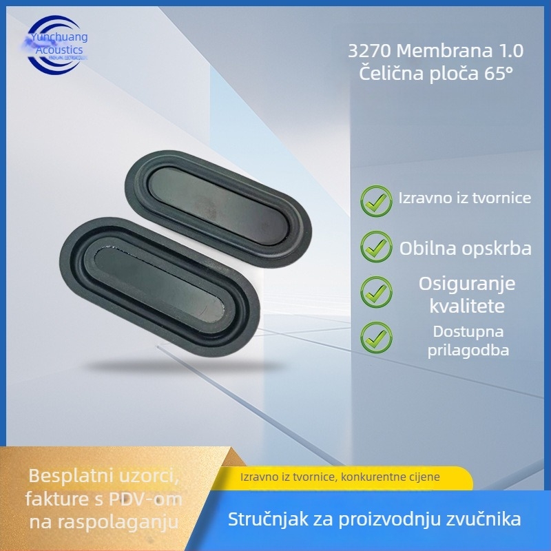 3270 Ovalna pasivna ploča s membranom za Bluetooth zvučnik i subwoofer, gumena membrana