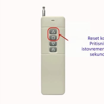 433MHz Daljinski upravljač za električne rolete vrata 430/315/418MHz Kopiranje