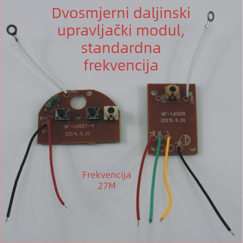 Dvokanalni modul daljinskog upravljanja, frekvencija 27 MHz, dodaci za igračke i dijelovi za tehnološke modele