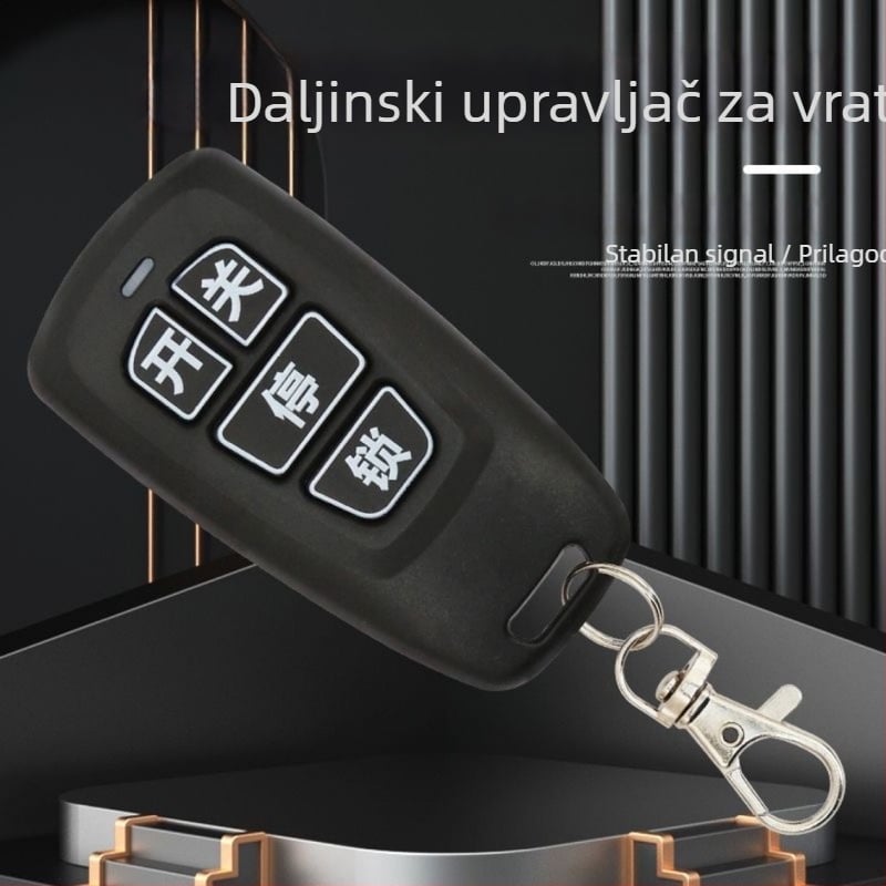 Električna vrata Qisheng – kopija daljinskog upravljača za teleskopsku turniket vrata, par ključeva, 433/430 MHz
