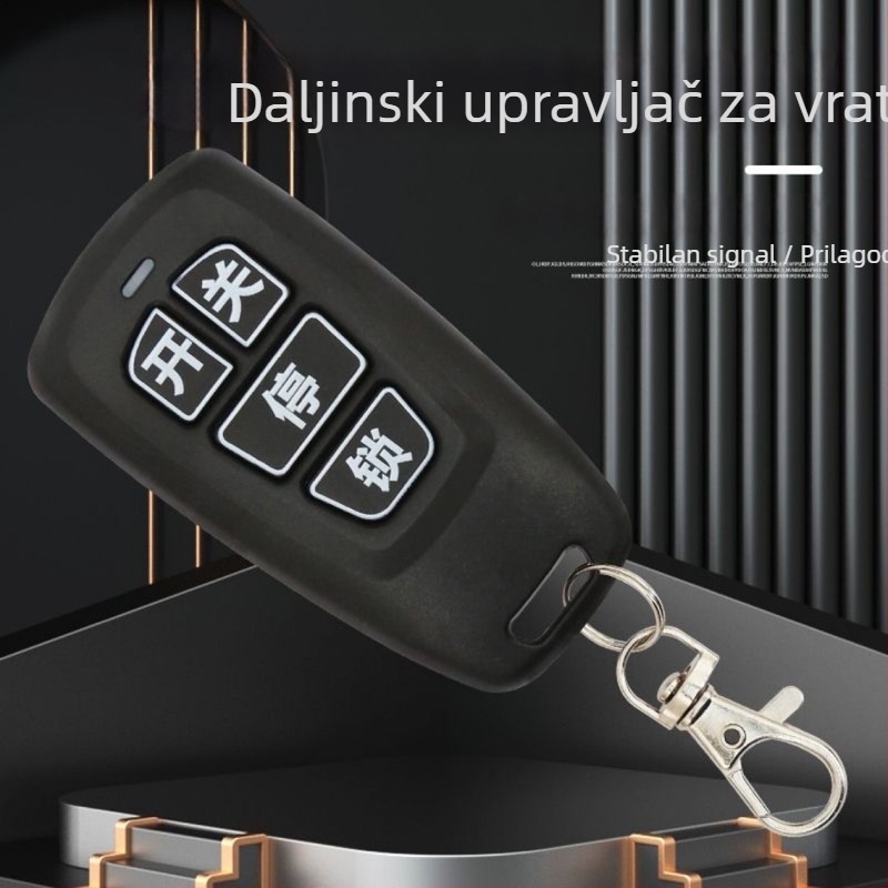 Električna vrata Qisheng – kopija daljinskog upravljača za teleskopsku turniket vrata, par ključeva, 433/430 MHz