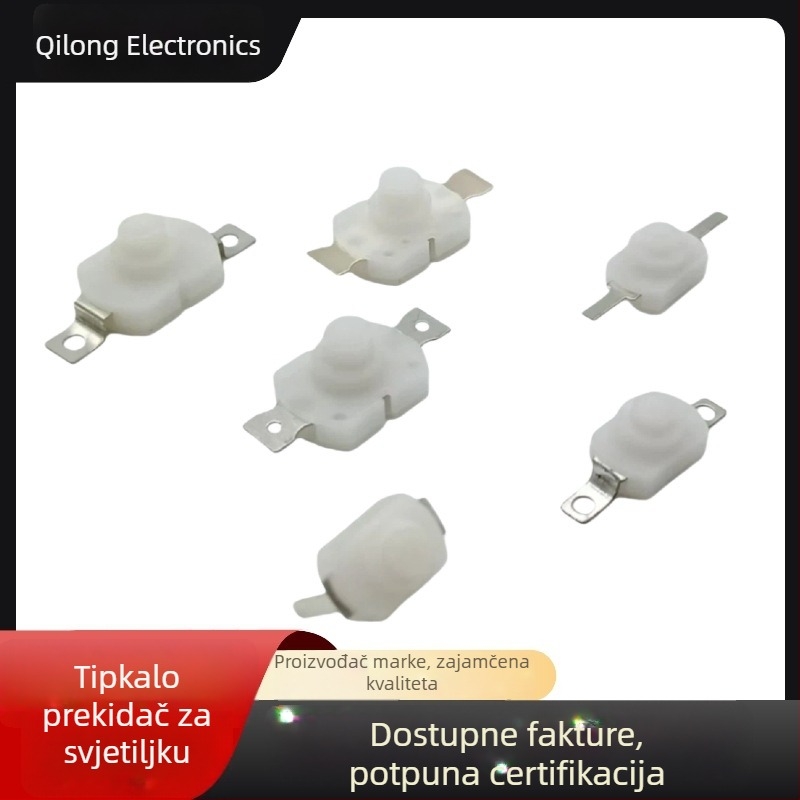 Taster prekidač 12x12 mm, verzija 12x18 mm, automatsko vraćanje, normalno otvoren, zaključavajući