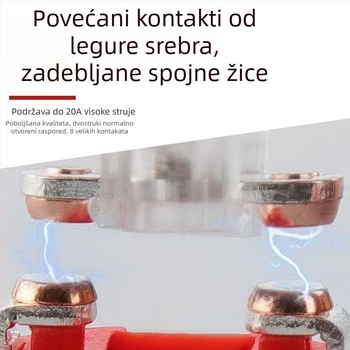 Vodootporni gumbasti prekidač za plinski štednjak s automatskim paljenjem i osvjetljenjem, prednji prsten 22/30 mm, IP68, CE