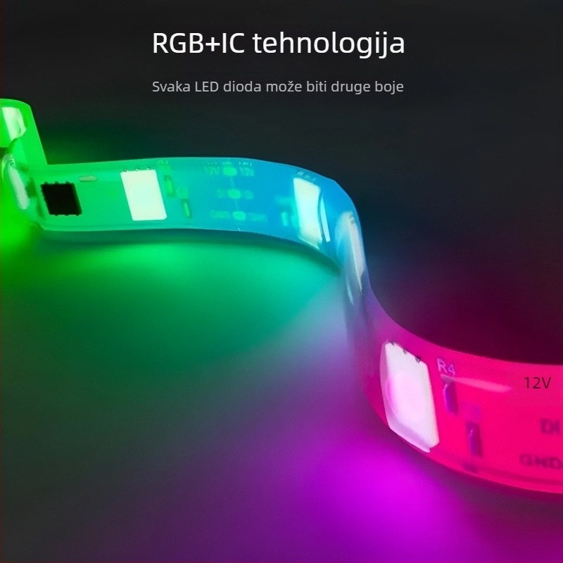 RGB LED traka za TV, sinkronizirana sa zaslonom, pametno dinamičko osvjetljenje