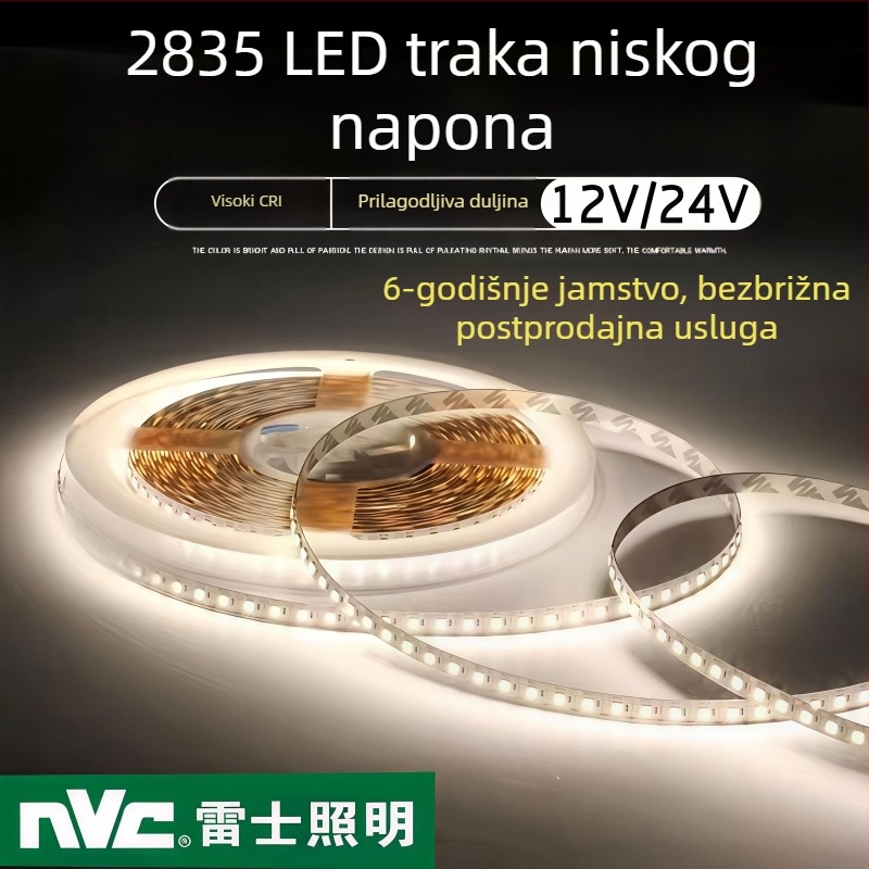 Rayshii 24V LED niski napon svjetlosni trak za dnevni boravak, V-oblik linearni trak za strop, ambijentalno osvjetljenje
