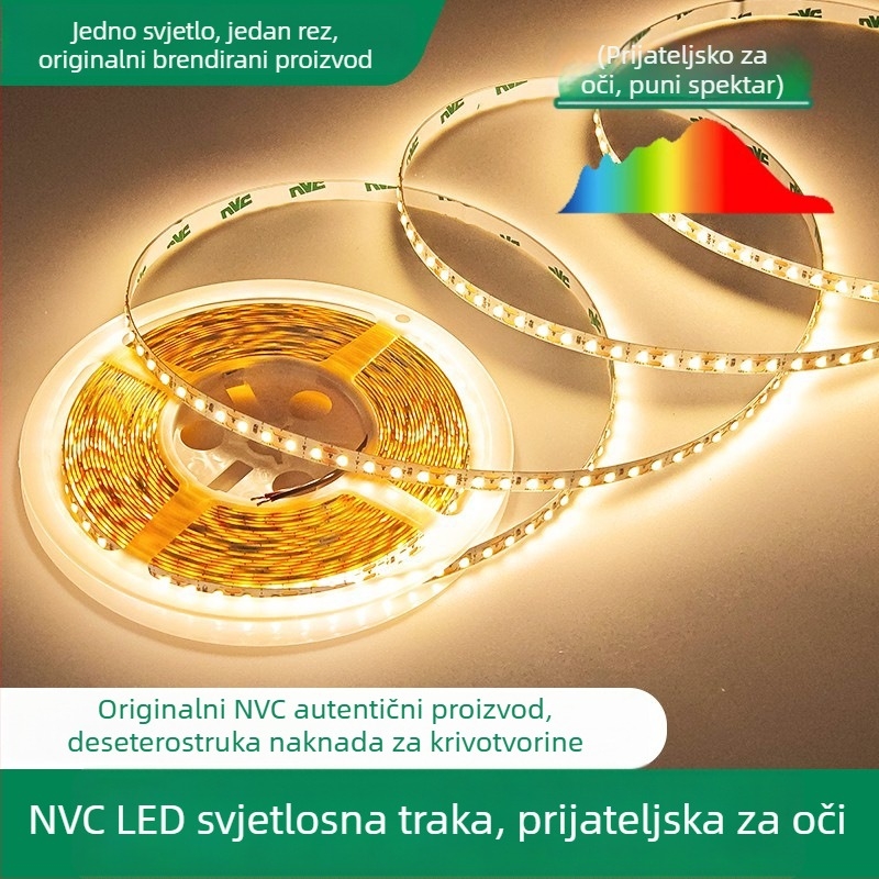 Rayshii 24V LED niski napon svjetlosni trak za dnevni boravak, V-oblik linearni trak za strop, ambijentalno osvjetljenje
